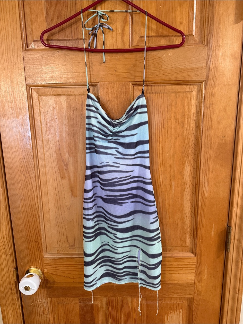 Princess Polly Mesh Mini Dress zebra Print